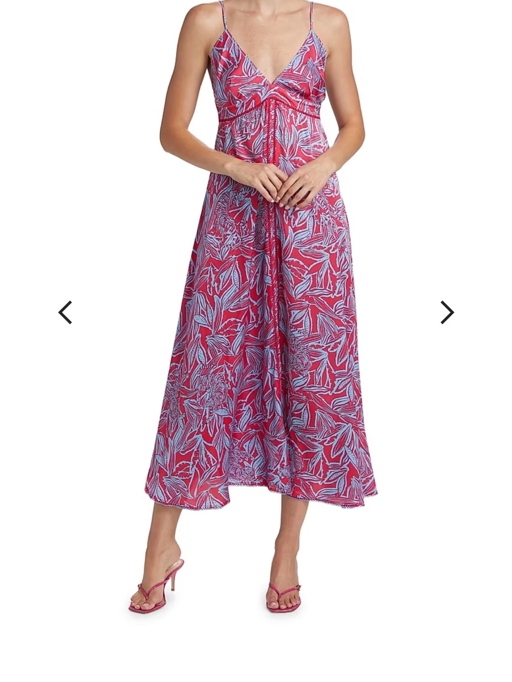 Poupette St Barth Denise Dress Pink Pop Tiger